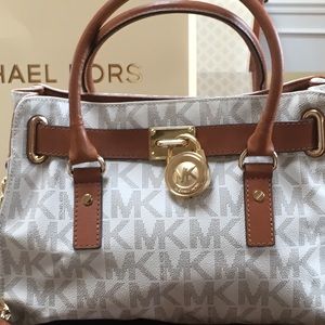 Michael Kors Signature Hamilton medium satchel.